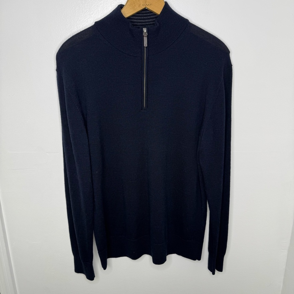 UNTUCKit Men's Black Half-Zip Sweater